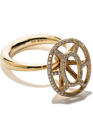 DALILA BARKACHE 18kt yellow diamond Cage ring
