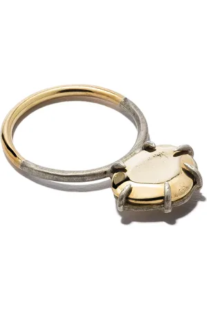 DALILA BARKACHE 18kt yellow oxidized effect ring
