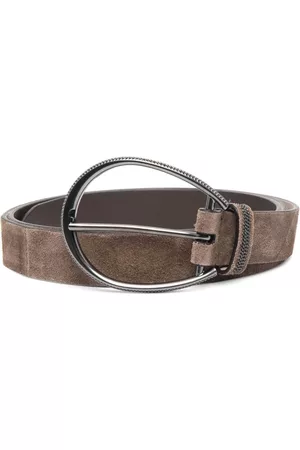 Brunello Cucinelli Suede buckle belt