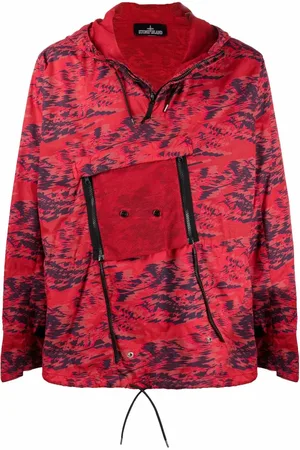 Stone Island Abstract print hooded jacket