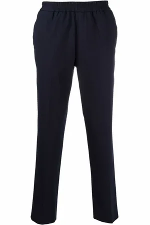 Harmony Textured slim-fit trousers