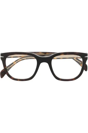 DB EYEWEAR BY DAVID BECKHAM Tortoiseshell clip-on lens glasses