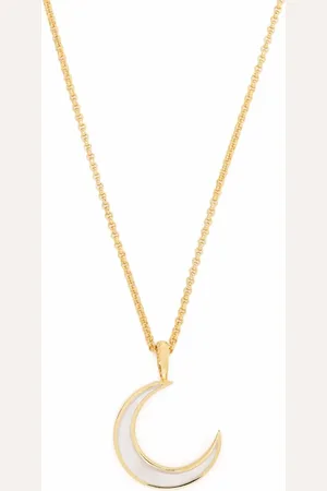 Dinny Hall Moon charm pendant necklace