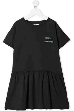 Le pandorine Logo crew-neck shift dress
