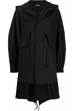 UNDERCOVER Oversized panelled parka coat