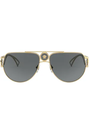 VERSACE Medusa pilot-frame sunglasses
