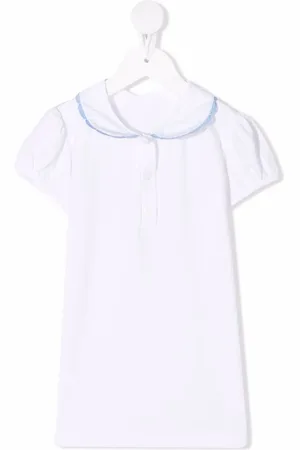 SIOLA Contrast-trim cotton blouse