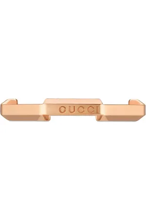 Gucci 18kt rose gold Link to Love mirrored ring