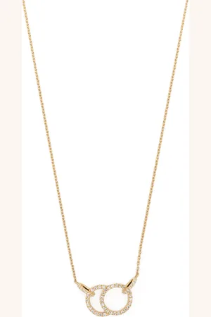 COURBET 18kt recycled yellow CELESTE laboratory-grown diamond pavé pendant necklace