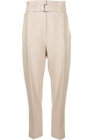 GOODIOUS Cropped belted trousers