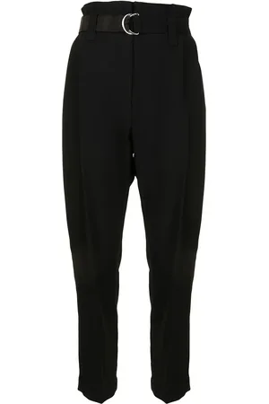 GOODIOUS Cropped belted trousers