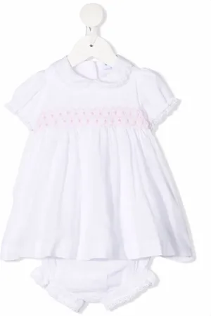 SIOLA Elasticated-panel cotton dress
