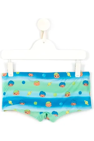 AMIR SLAMA Printed + CHOCOLIX swim trunks
