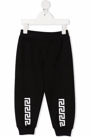 VERSACE Greca-print cotton track pants