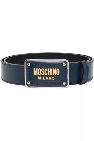 Moschino Enamelled buckle belt