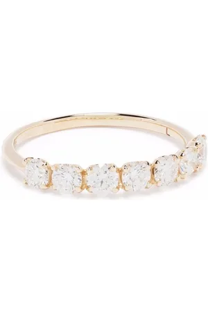 Dinny Hall 14kt yellow Primrose diamond half eternity ring