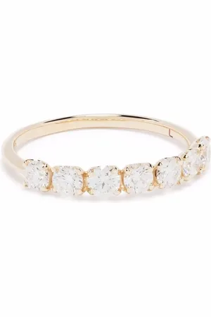 Dinny Hall 14kt yellow Primrose diamond half eternity ring