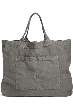 ONCE MILANO Linen weekend bag