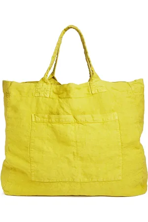 ONCE MILANO Linen weekend bag
