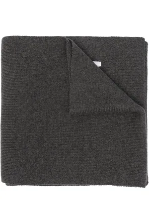 Dsquared2 Embroidered-logo ribbed-knit scarf
