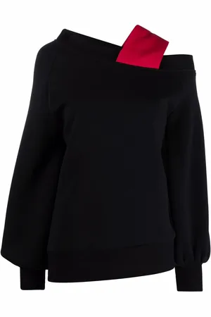 Atu Body Couture X Ioana Ciolacu padded-strap asymmetric sweatshirt