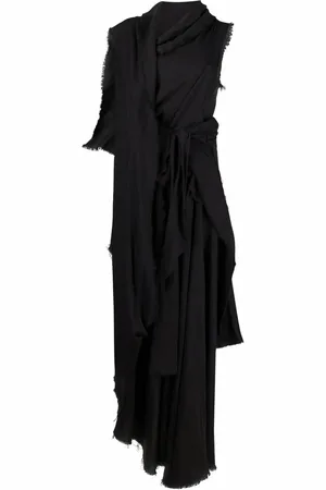 YOHJI YAMAMOTO Asymmetric draped maxi dress