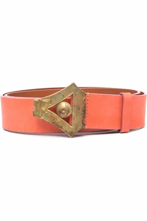 Gianfranco Ferré 2000s leather buckle belt