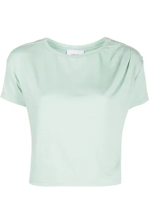 Marchesa Notte Round neck cropped T-shirt