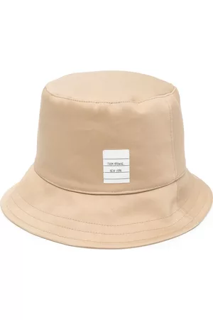 Thom Browne Men Hats - Logo-patch bucket hat