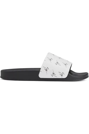 Giuseppe Zanotti Brett all-over logo slides