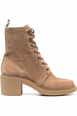 Gianvito Rossi Foster 45mm suede lace-up boots