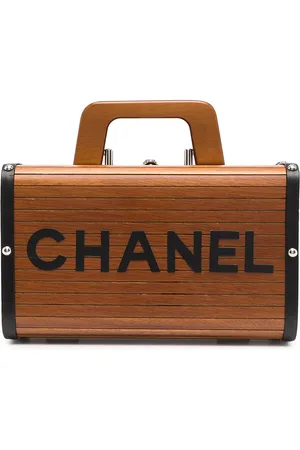CHANEL 1995 logo wooden bag