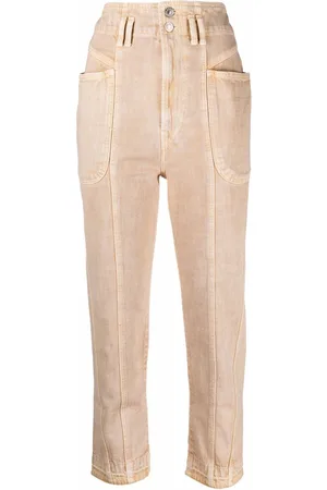 Marant Etoile High-rise cropped jeans
