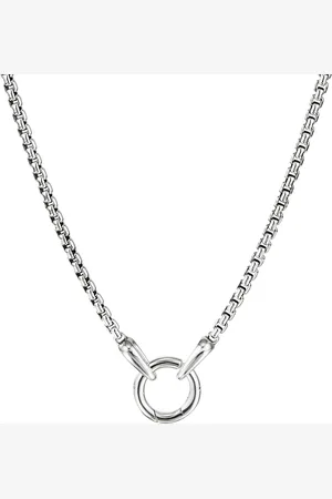 David Yurman Sterling Smooth Amulet Box Chain necklace (2.7mm)