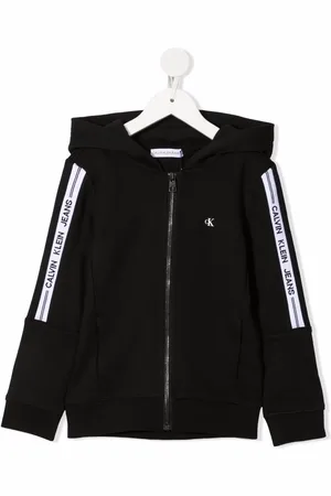 Calvin Klein Logo-print zip-up hoodie