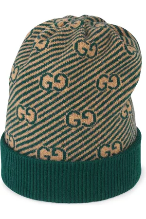 Gucci Diagonal GG pattern jacquard knit hat