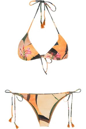 Lygia & Nanny Floral-print halterneck bikini