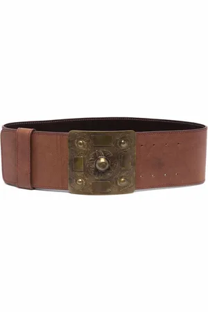 Gianfranco Ferré 2006 studded buckle leather belt