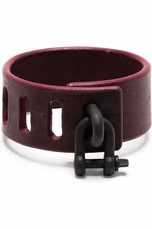 PARTS OF FOUR Restraint-charm leather bracelet