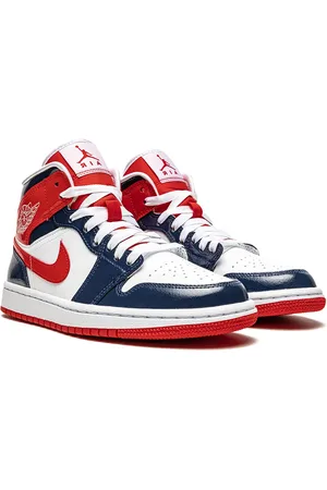 Jordan Air 1 Mid "Patent Leather Navy/ /Red" sneakers