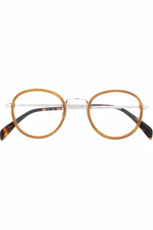 DB EYEWEAR BY DAVID BECKHAM Tortoiseshell round-frame glasses