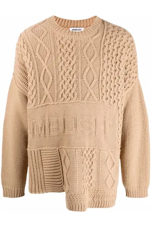 AMBUSH Patchwork cable-knit jumper