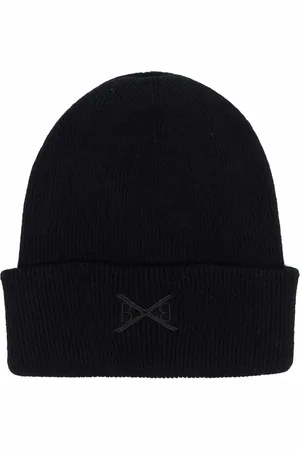 Barrie Embroidered-logo cashmere beanie