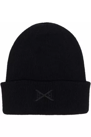 Barrie Embroidered-logo cashmere beanie