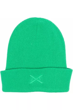 Barrie Embroidered-logo cashmere beanie