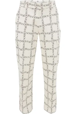 J.W.Anderson Logo-print straight-leg trousers