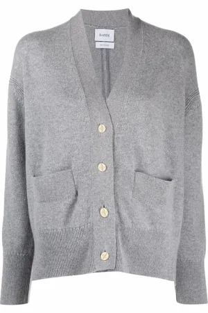 Barrie Rib-detail cashmere cardigan