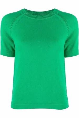 Barrie Short-sleeve cashmere top