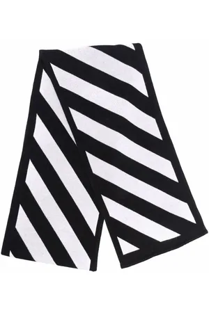 OFF-WHITE Stripe-print cotton scarf