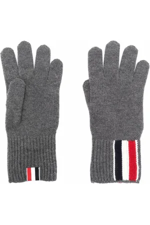 Thom Browne RWB stripe merino wool gloves